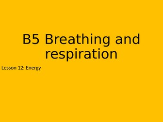 Aerobic respiration - KS3 12/16