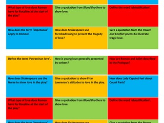 Romeo and Juliet Retrieval Grid on Love