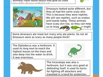 Dinosaur Comprehension