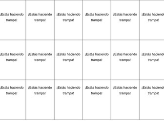 AS/A Level Spanish Cheat/Trampa  - theme Volver