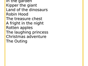 Oxford Reading Tree comprehension