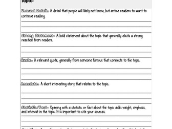 Writing to Argue SOW
