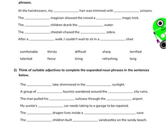 Expanded Noun Phrases