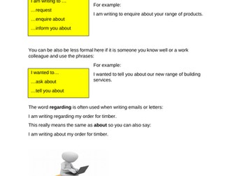 Functional skills opening and closing emails