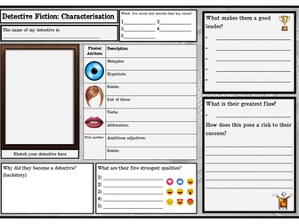 Detective Fiction - Designing a Character - Creative Writing