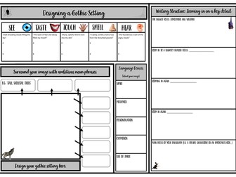 Gothic Writing - Creating Setting - KS3 Worksheet