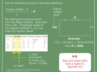 HOW TO CALCULATE RESISTOR USAGE
