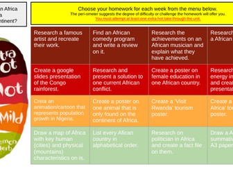Africa Homework