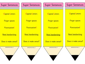 Super Sentence Pencils