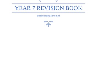 Year 7 Maths Revision Booklet