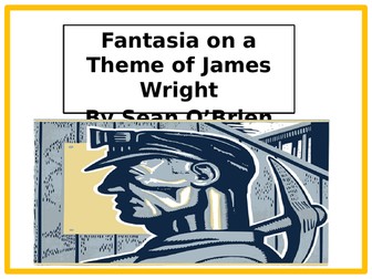 Fantastia on a theme of James Wright by Sean O'Brien