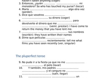 The perfect tense vs the pluperfect tense in Spanish