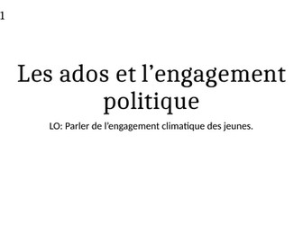 Les ados et l'engagement politique, motivés ou démotivés? La grève pour le climat
