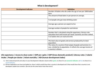 What is development?