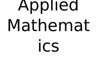 AQA Further Maths (Applied) Formula and Methods Book