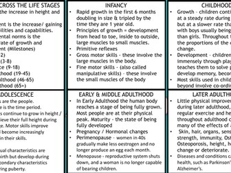 Year 1 - BTEC Health and social care revision flashcards - UNIT: 1