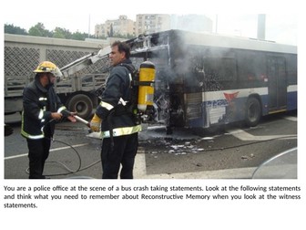 Applying Reconstructive Memory to a Scenario