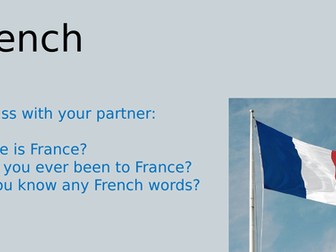 KS1 French activities
