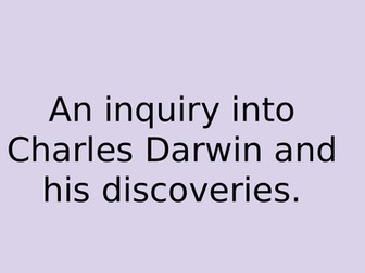 Charles Darwin and his discoveries