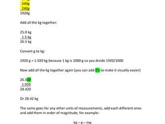 Add various weight units