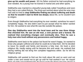 Buddhism Unit of work - KS3