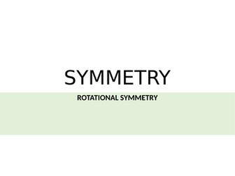 ROTATIONAL SYMMETRY