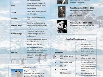 Antarctica knowledge organiser