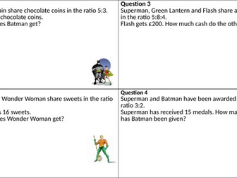 Superhero Ratio Problems