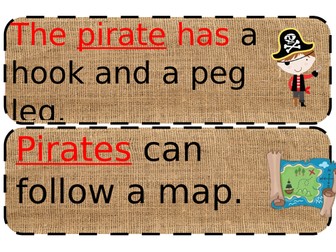 pirates simple sentences great for EYFS