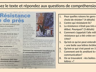 Les conséquences de la Résistance/ Oradour-sur-Glane
