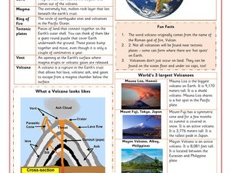 Knowledge Organiser - Volcanoes