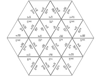 Tarsia Puzzle - Simplifying Surds