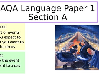 6 Lessons AQA Language Paper 1 - The Night Circus