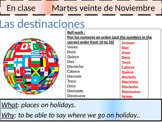 year 8- A donde vas de vacaciones