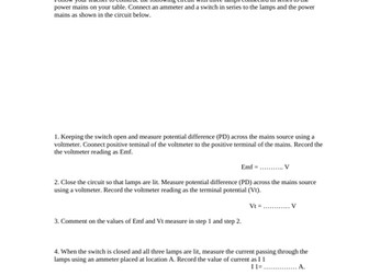 series resistor lab