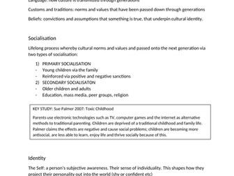 AQA Sociology A-Level core themes revision