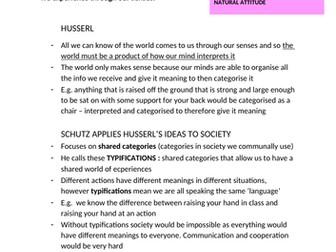 Phenomenology, Ethnomethodology and Giddens' Structuration