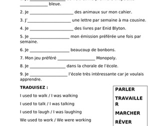 Practising the imperfect tense