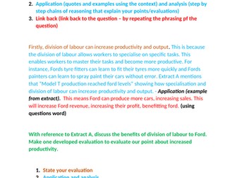 AQA ALEVEL ECONOMICS - EXAM TECHNIQUES