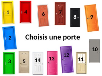 Door game - Year 7 revision