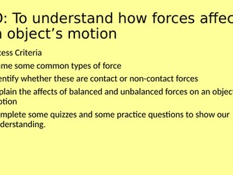 Introduction to forces-Forces and Motion