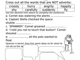 'Captain Comet and the Purple Planet' Reading Activities