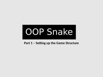 OOP Snake (in Python)