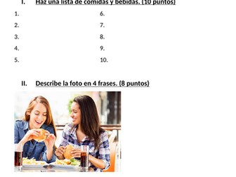 y10-11 La vida sana Worksheet