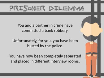 Prisoner Dilemma - Behavioural Economics