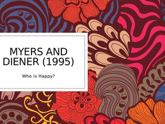 Myers and Diener (1995) Happiness