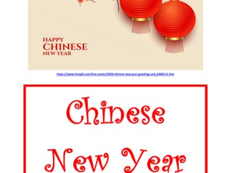 Chinese New Year - Worksheet