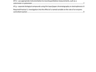 AQA A-Level Biology - Biological Molecules Practicals