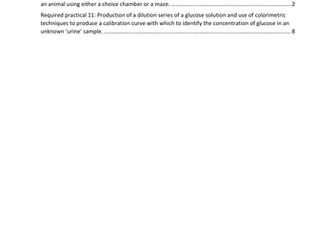 AQA A-Level Biology - Organisms respond to changes in internal and external environments Practical