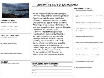 Storm on the Island - Revision Lesson